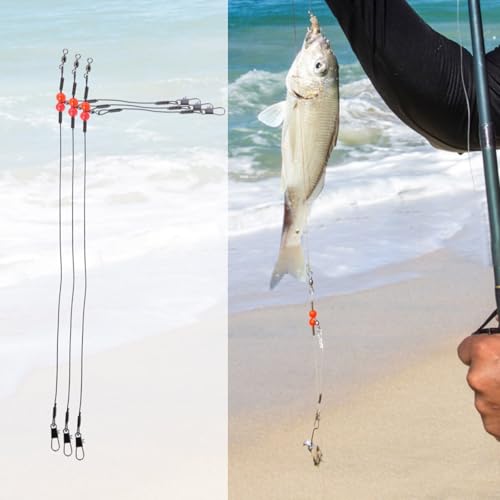 Línea de acero inoxidable para pesca con anzuelos y cebos miniatura 5