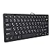 Arabic Keyboard, Bilingual Arabic and English Keyboard Wired USB Connection Bilingual Language Wired Keyboard, Silent Business 78 Keys Keyboard,Plug & Play
