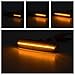 Sequential Amber LED Side Marker Lights for B'MW E46 Pre-LCI 1999-2001 323i 328i Sedan,1999-2003 325Ci 330Ci Coupe Convertible Front Fender Turn Signal Blinker Lamps OEM Replacement (Smoked Lens)