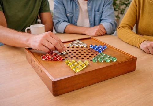 Juego de Mesa 2 en 1 Damas Chinas y Damas miniatura 2