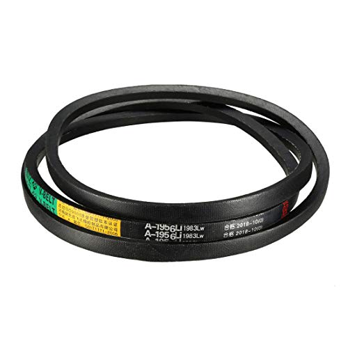 sourcing map - sourcing map A1956 V-Belts 1956mm Inner Girth 13mm Top Width 8mm Thickness A-Section Rubber Drive Transmission Belt
