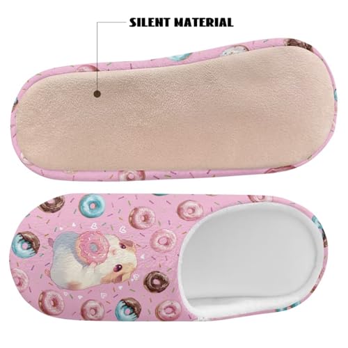 Women's Cartoon Capybara Sea Otter Print Slippers Fluffy SoftComfortable Indoor Warm Plush Shoes for Home Travel Office4