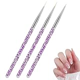 【3 tailles】le pinceau nail art professionnel est disponible en 3 tailles différentes : 6/9/12 mm, adaptées à différents usages. Idéal pour créer différents motifs.