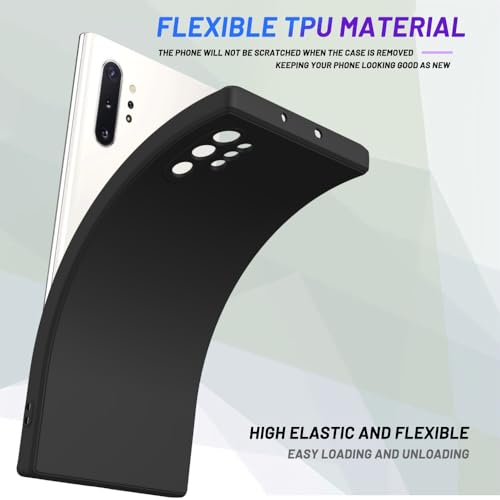 Image of for Samsung Galaxy Note 10 Plus Case Black, Scratch Resistant with Soft Touch, Slim Thin Phone Cover for Samsung Galaxy Note 10 Plus