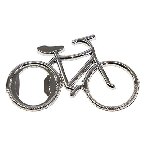 Silver Bicycle Bottle Opener Gift for Men Cover