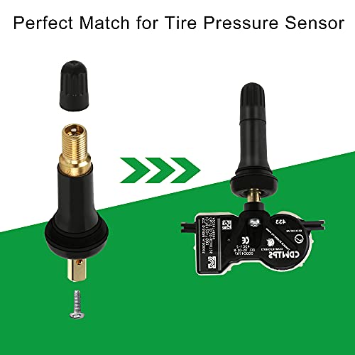 Cdwtps Tpms 20008 Tire Valve Stem, Rubber Snap-In Tubeless 0.453" Rim Holes Tire Pressure Sensor Valve Stem Replacement ​For Gmc,Chevrolet,Cadillac,Buick,Chrysler,Jeep,Ram,Dodge,Ford,Subaru(5Pcs/Bag) #TOP4