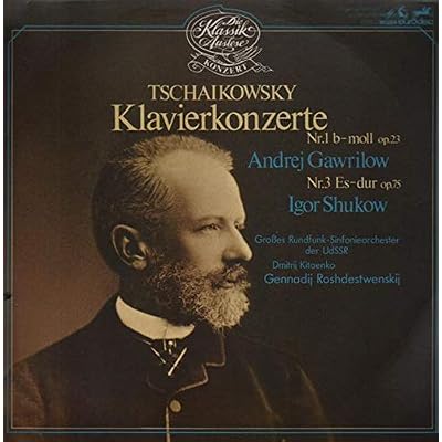 Pyotr Ilyich Tchaikovsky , Andrei Gavrilov - Igor Zhukov , ??????? ????????????? ??????? ??????????? ????? , Dimitrij Kitaenko , Gennadi Rozhdestvensky - Klavierkonzerte Nr.1 B-moll Op.23 / Nr.3 Es-dur Op.75 - Eurodisc - 200 055-250