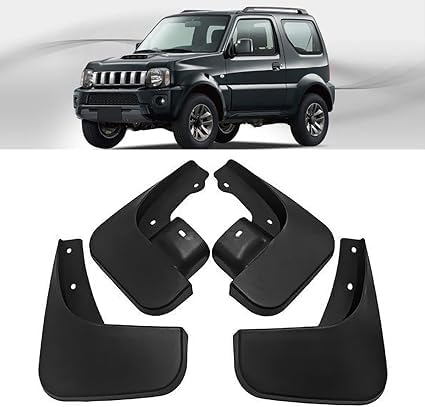 Bavettes pour Suzuki Jiminy 2005-2018 avec finition extérieure anti-rayures
