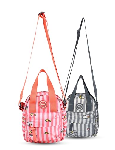 Image of PB Pearlbags Soft Crossbody Shoulder Or Hand Bag or Sling bag Water Resistant Anti Fall Stationery Storage Bag Handbag Clutch Bag Sweet Birthday Gift For 5-10 Years Children Students Girls
