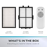 Daewoo 2-in-1 Bladeless Cooling Fan & Air Purifier with HEPA Filter, Quiet Oscillation, AI Smart Mode, Timer, Sleep Function & Remote — Ideal for Home & Office Use - Image 6