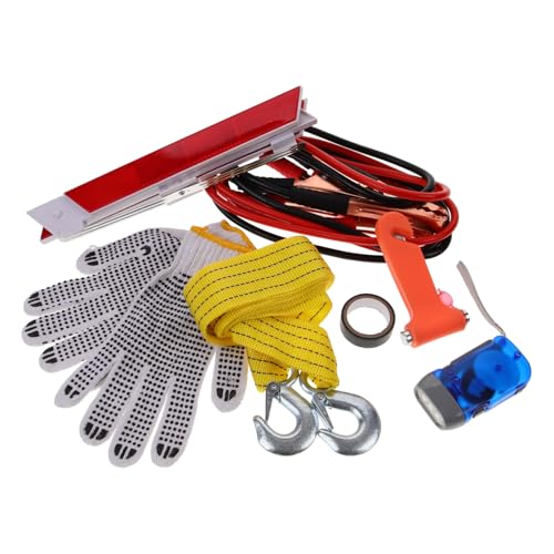 BESTYASH Car Roadside Emergency Tool Kit Multi Functional Vehicle Safety Compact for Breakdown Assistance and Vehicle Inspection Preparation