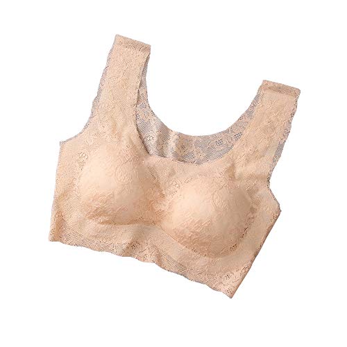 Brassière Sommeil Coton BaronHong Soutien-Gorge sans Couture Douceur Florale Premium