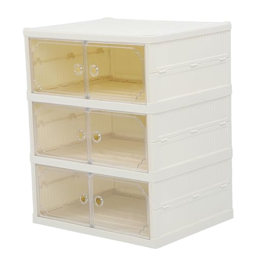 Boîtes de rangement empilables transparentes pour gagner de la place