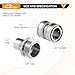 Twinkle Star Pressure Washer Adapter Set, Stainless Steel Quick Disconnect Kit, M22 14 mm Quick Connect Swivel to 3/8'' Quick Connect Fittings, 3/4