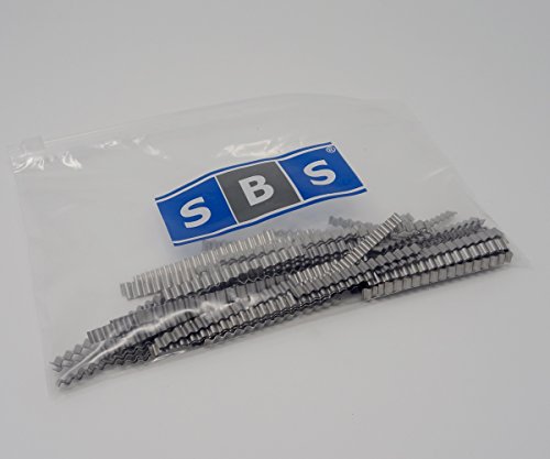 SBS Estrichklammern | 70 x 6mm | 50 Stück | gewellt | Wellenverbinder Rissbrücke Gießharz Epoxi Estrichverbinder