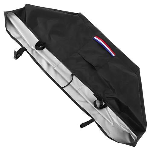 Yardenfun Square Fire Pit Cover with Sun Protection and Carry Handles Heavy Duty Outdoor Fireplace Protector for All-weather Patio Dining Tables and Garden Fireplaces