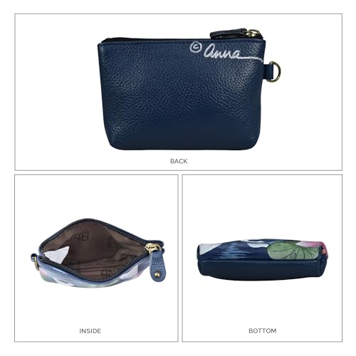 Anna by Anuschka Women's Hand Painted Leather Coin Pouch Purse3