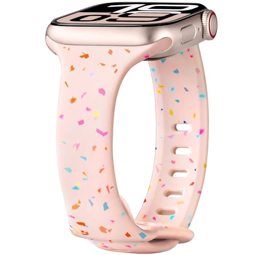 Bracelet iWatch fin anti-irritation en silicone étanche pour sportives