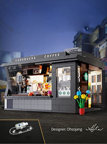 ASPAS-CADA-C66005-City-Kaffeehaus-mit-8-LED-Licht-768-Teile-Stadt-Modernes-Kaffeehaus-Modell-Bausatz-Kompatibel-mit-Lego