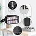 Aucuu 4PCS Clear Toiletry Bags, Wash Bag, Clear PU Makeup Bag, Waterproof Toiletry Travel Bag with Zipper Handle, Portable Airport Cosmetic Bag for Travel Bathroom Men Women (Black)