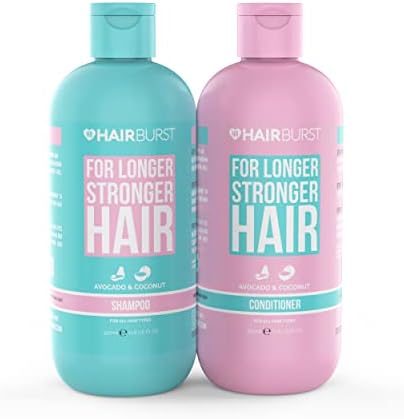 Hair Growth Shampoo And Conditioner For Women By Hairburst - Routine Thickening Shampoo and Conditioner Set For Longer Stronger Hair - Paraben & Sulfate Free - Avocado, Coconut, Wheat Proteins & Amino Acids (350ml)