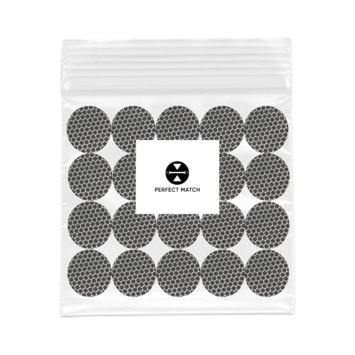 1” Circle Match Striker Stickers – 100 Pieces | Honeycomb Black Match Striker Paper With Adhesive Pre-Cut Decorative Circles | Easy Match Lighting | Available In Other Patterns #TOP26