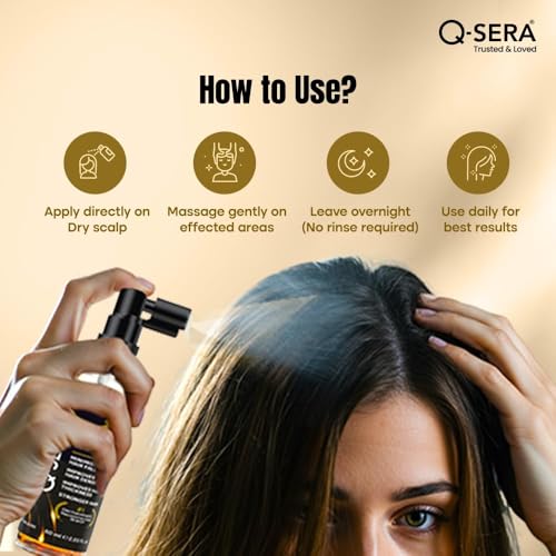 Image of QSERA Hair Growth Serum 20 Days Hair Fall Control Solution|Dermatologist-Recommended|Strengthens Roots, And Promotes Thicker, Healthier Hair|Proven Choice| Superior Over Redensyl, For Men & Women