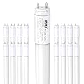 JESLED 16 Pack 4FT T8 LED Bulbs,18W 2400LM 5000K Led Tube Light,Hybrid Type A+B T10 T12 Fluorescent Bulbs Replacement,Single or Double End Powered,Plug and Play or Ballast Bypass,ETL
