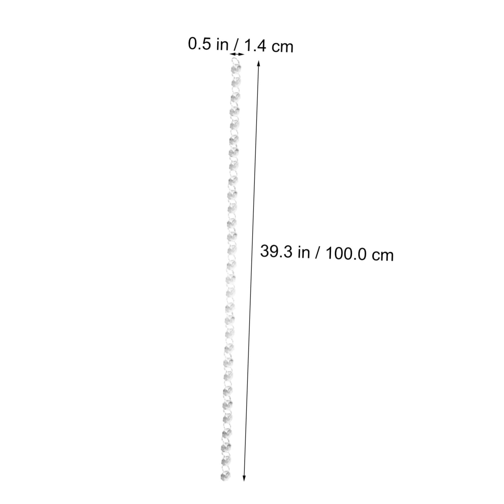 ARTIBETTER 2 Sätze Hochwertige Teiliges Acryl Perlenkette Für Hochzeitsdekoration Achteckige Kristallperlen Für DIY Projekte Fenster Und Gartenverschönerung Langlebig Und 10 Stück * 2