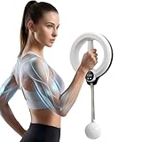 Infinity Hoop, 2026 Upgrade Infinity Hoop for Arms and Shoulder Exercise Equipment, Smart Flabby Arm Exerciser with Digital Tracker, Hand-Crank Forearm Workout for Home Gym Exercise (White)