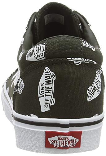 Vans Vans Men's Ward Suede/Canvas Trainers, Green ((OTW Scatter) Forest Night/White Syk), 5.5 (38.5 EU)