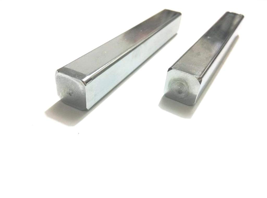 2 Stück Briefbeschwerer Metall - 216mm Rechteckig Platin Für Kalligraphie & Büro