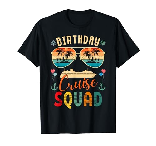 Birthday Cruise Squad 2024 Cruise Birthday Party Vacation Camiseta