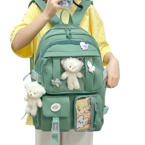 [Effonek] �����t���̂��킢���o�b�N�p�b�N ��e�� �w�� ���Z�������̃g�����f�B�� �j�����p �h�� �O�o �w�Z �d�� ���s�ɓK���Ă��܂� (�o�b�O�A�u���[�`�A�J�[�h�A�e�f�B�x�A2��,�Z���ΐF)