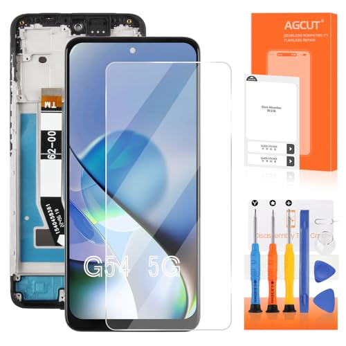 Image of for Motorola Moto G54 5G Screen Replacement for Moto G54 LCD Display for Motorola G54 XT2343-1 XT2343-2 LCD Screen Digitizer Touch Glass Panel with Repair Tools Assembly, Black with Frame Incell