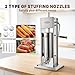 Hakka 2 in 1 Sausage Stuffer and Spanish Churro Maker Machines (11LB/5L)