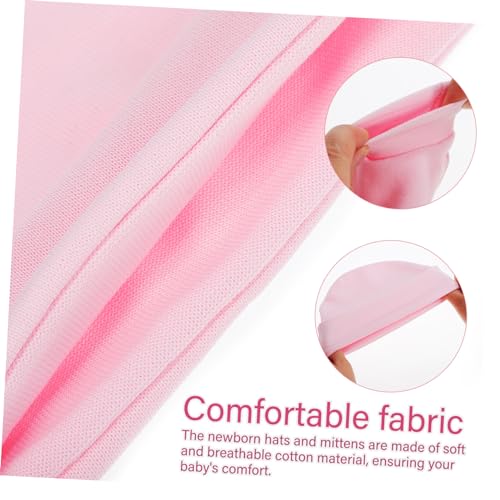 VANZACK 2Sets Newborn Hats and Mittens for Accessories for Months Comfortable and Durable Beanie and Gloves for Everyday Use Multi3