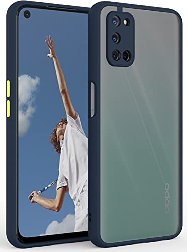 Image of Glasgow Case Cover for Oppo A92 Shockproof Back Case Cover (Camera Protection) - Blue