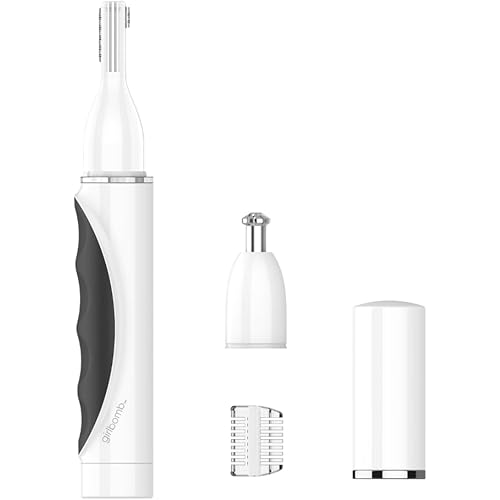 Conair GIRLBOMB Nose Hair Trimmer for Women, Face Hair Removal for Women, Battery Operated