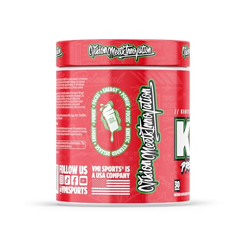 Image of KXR Pre-Workout Energy Powder | Intense Energy Pre-Workout Drink for Men and Women| Creatine Free | Improves Performance - Enhanced Focus & Increased Endurance | 30 Servings (Gummy Bear)