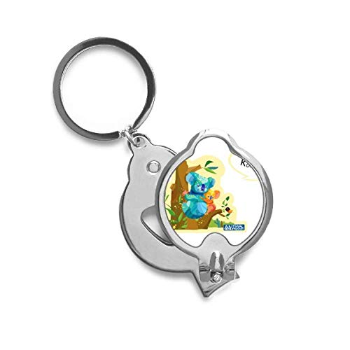 Cortador de uñas decorativo de koala y eucalipto en acuarela