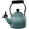 Le Creuset Enamel On Steel Demi Tea Kettle, 1.25 Quart, Sea Salt