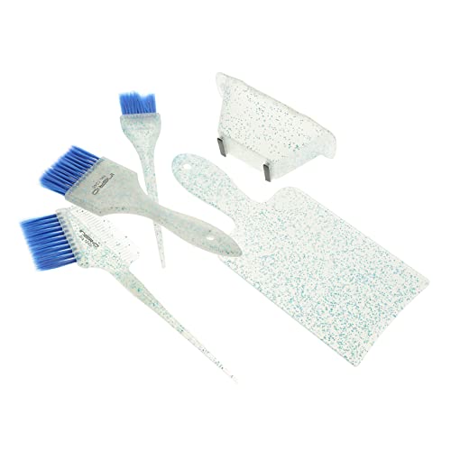 Happyyami 5 Stück Haarfärbe Mit Färbeschale Pinsel Und Farbkarte Flexibel Für Männer Frauen Professionell Einfach Für Salon Und Heimgebrauch