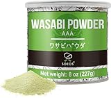 Picture of Soeos Wasabi Powder 8oz (227g), Premium Wasabi Powder for Sushi and Sashimi