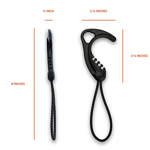 8TIMBER Gear Hook Black 5 Pack -- Lightweight + Versatile Backpack Hanger - Image 4