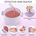 Wax Warmer for Hair Removal, 16.9oz Portable Electric Wax Heater Machine for Hard and Soft Wax Beads, Fast Heating for Home Gentle, Salon Warmer for Braizlian Waxing, Body, Bikini, Eyebrow, Purple