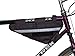 Bushwhacker Tahoe Black - Bicycle Frame Bag w/ Reflective Trim Cycling Triangle Pack Bike Crossbar Top Tube Stem Bag Front Rear Accessories