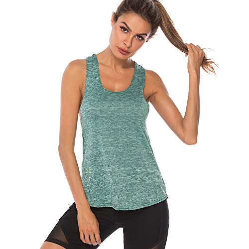 Grajtcin Workout Yoga Clothing Gym Clothes For Women Cute Yoga Running Shirts Muscle Shirts For Women Trendy Fall Tops For Women Sexy Casual Green Xl #TOP1