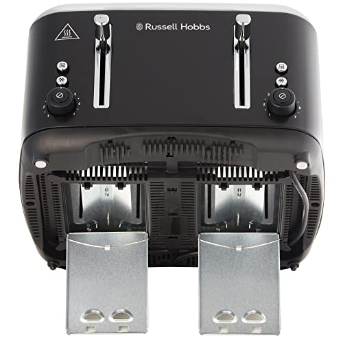 Russell Hobbs Addison 4 Slice Toaster, RHT514BLK, Dual