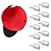 Colgador Gorras Colgar Gorras Adhesivo para Pared (Paquete De 10) - Ganchos De Sombrero Minimalista Diseño De Estante, Sin Perforación, Organizador Gorras De Sombrero para Gorras De Béisbol